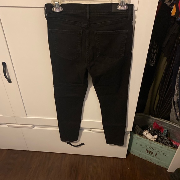 Black skinny mid rise express jeans - Picture 2 of 4